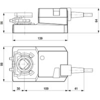 Belimo SM230A Klappenantrieb 230V AC Klappen bis ca.4qm Auf-Zu 3-P.20Nm