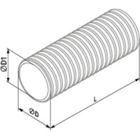 Blauberg BlauFast RK 75/50 01 – Lüftungsrohr DN 75, 50-m-Rolle, antistatisch & antibakteriell