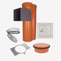 Wäscheschacht durch zwei Etagen, 1x Einwurf oben -...