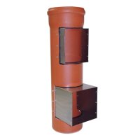 Austrovac Anbau-Schurre schmal für KG-Rohrdurchmesser Ø 250 mm 240 x 300 mm
