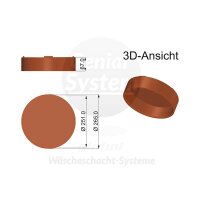 Wäscheabwurf Endkappe für Rohrdurchmesser...