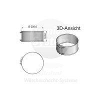 Austrovac VA-Rohrverbindungsschelle für VA-Rohrdurchmesser Ø 250 mm