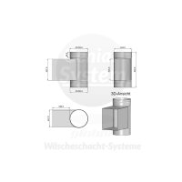 VA-Schurrenrohr Öffnung 240/300 für...