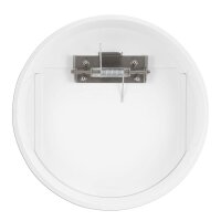 Wäscheabwurf Einwurftüre für Rohr-Ø 300 mm, Pendeltüre, Anschluss rund, Metall weiß RAL 9016 - mit Federmechanismus