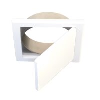 Austrovac Wäscheabwurf Einwurftüre für Rohr-Ø 250 mm, Anschluss rund, MDF weiß - ohne Griffbohrung