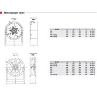 S&P TCBB/4-400/H  Axialventilator, 230V, DN400