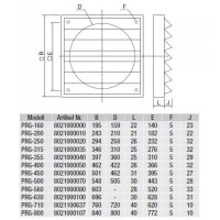 S&P PRG-710  Regenabweisgitter, grau
