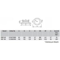 S&P PAVZ-80 SH 75 Schwingungsdämpfer Satz (4 St.), Druck