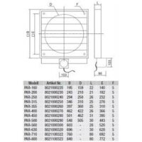 S&P PAR-400  Verschlussklappe, elektrisch, grau