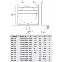 S&P PAR-250  Verschlussklappe, elektrisch, grau