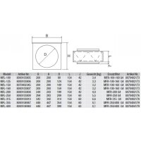 S&P MFL-315 Luftfilterbox, Vliesfilter G4, DN315