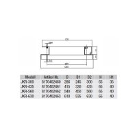 S&P JKR-630-N Kipprahmen für Dachsockel