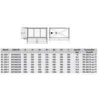 S&P IFL-450  F  Kanal-Luftfilterbox, Leergehäuse
