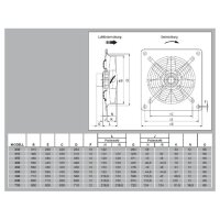S&P HCBT/4-500/H-EX Axialventilator, EX, DN500