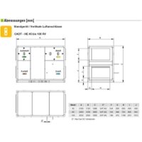 S&P Lüftungsgerät mit Gegenstromwärmetauscher CADT-HE-DI 45 RH ECOWATT WRG-Gerät, EC, Gegenstrom-WT, horizontal