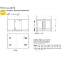S&P Lüftungsgeräte mit Gegenstromwärmetauscher CADT-HE-D 45 LV ECOWATT WRG-Gerät, EC, Gegenstrom-WT, vertikal
