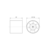 Maico Rohreinschubventilator ERV 120 TC DN120, mit Timer