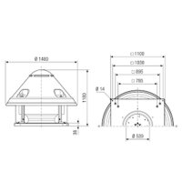 Maico Radial-Dachventilator DRD V 80/6 Ex...