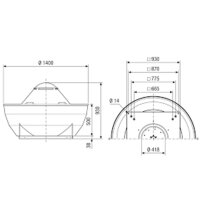 Maico Radial-Dachventilator DRD V 63/6 Ex...