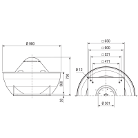Maico Radial-Dachventilator DRD V 45/4 Ex...