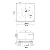 Maico Radial-Dachventilator ERD H 35/4 Ex 3643 m3/h,...
