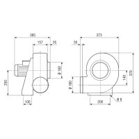 Maico Radialgebläse GRK R 20/2 D 2 Polig,...