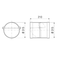 Maico Verschlussklappe VKKI 40 DN 400, Selbsttätige...