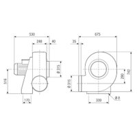 Maico Radialgebläse GRK R 40/6 D Ex 6 Polig,...