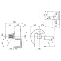 Maico Radialgebläse GRM HD 35/4-2 E...