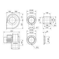 Maico Radialgebläse GRM 18/2 D Ex 2790 m3/h,...