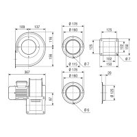 Maico Radialgebläse GRM 12/2 E Ex 900 m3/h,...