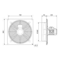 Maico Axialer Wandventilator DAQ 63/6 Ex 9500 m3/h,...