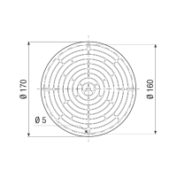 Maico Ansaugschutzgitter SGEI 12 Für Nennweite 120,...