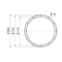 Maico Gegenflansch GFI 71 Gegenflansch für Nennweite...