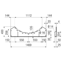 Maico Befestigungsfuß FUI 140 Befestigungsfuß...
