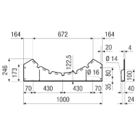 Maico Befestigungsfuß FUI 100 Befestigungsfuß...