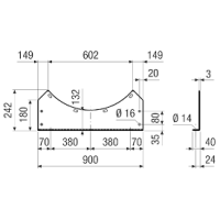Maico Befestigungsfuß FUI 90 Befestigungsfuß...