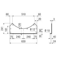 Maico Befestigungsfuß FUI 80 Befestigungsfuß...