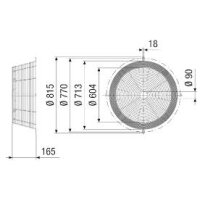 Maico Berührungsschutzgitter SGCI 71 Nennweite 710,...