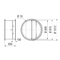 Maico Rohrverschlussklappe VKRI R 90 Verschlussklappe,...