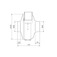 Maico ERR 10/1 EC Radial-Rohrventilator, DN 100, Motor...