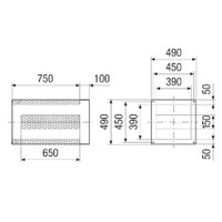 Maico Sockelschalldämpfer SDI 35 Nennweite 350,...