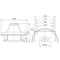 Maico Radial-Dachventilator DRD HT 50/6 2V...