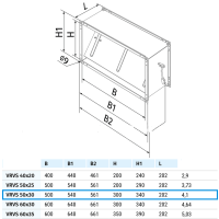 Blauberg VRVS 50x30 – Rückschlagklappe