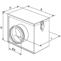 Blauberg KFBK 200-G4 – Filterbox / Kanalfiltergehäuse