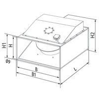 Blauberg Box-F 50x25 4E – Filterbox / Kanalfiltergehäuse