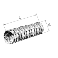 Blauberg BlauFlex PVC 152/6 – Flexibles Lüftungsrohr (aluminiumkaschiert)