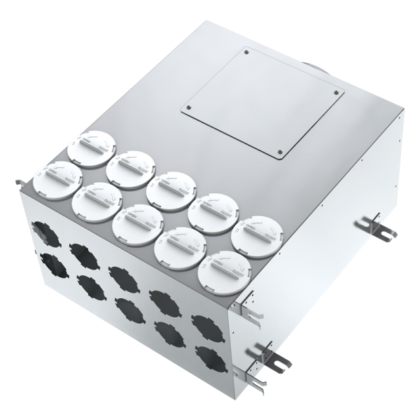 Blauberg BlauFast SR 200/63x10 01 – Luftverteilerkasten DN 200 auf 10 × DN 63