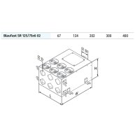 Blauberg BlauFast SR 125/75x6 02 – Luftverteilerkasten DN 125 auf 6 × DN 75
