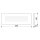 Fränkische starline Designgitter HORIZON Glas White Pure 350x130 mm